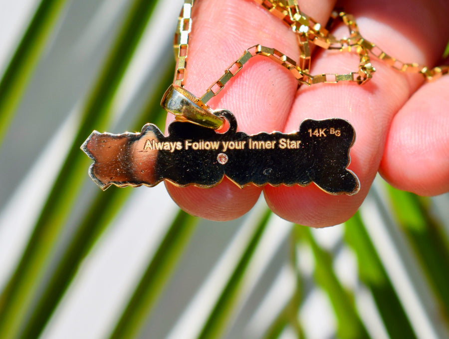 Alexandra Drive (The Custom Bubble Diamond Nameplate)