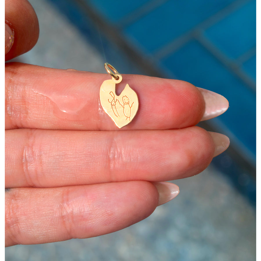 Mother's Beach Custom (Make your own Heart Charm)