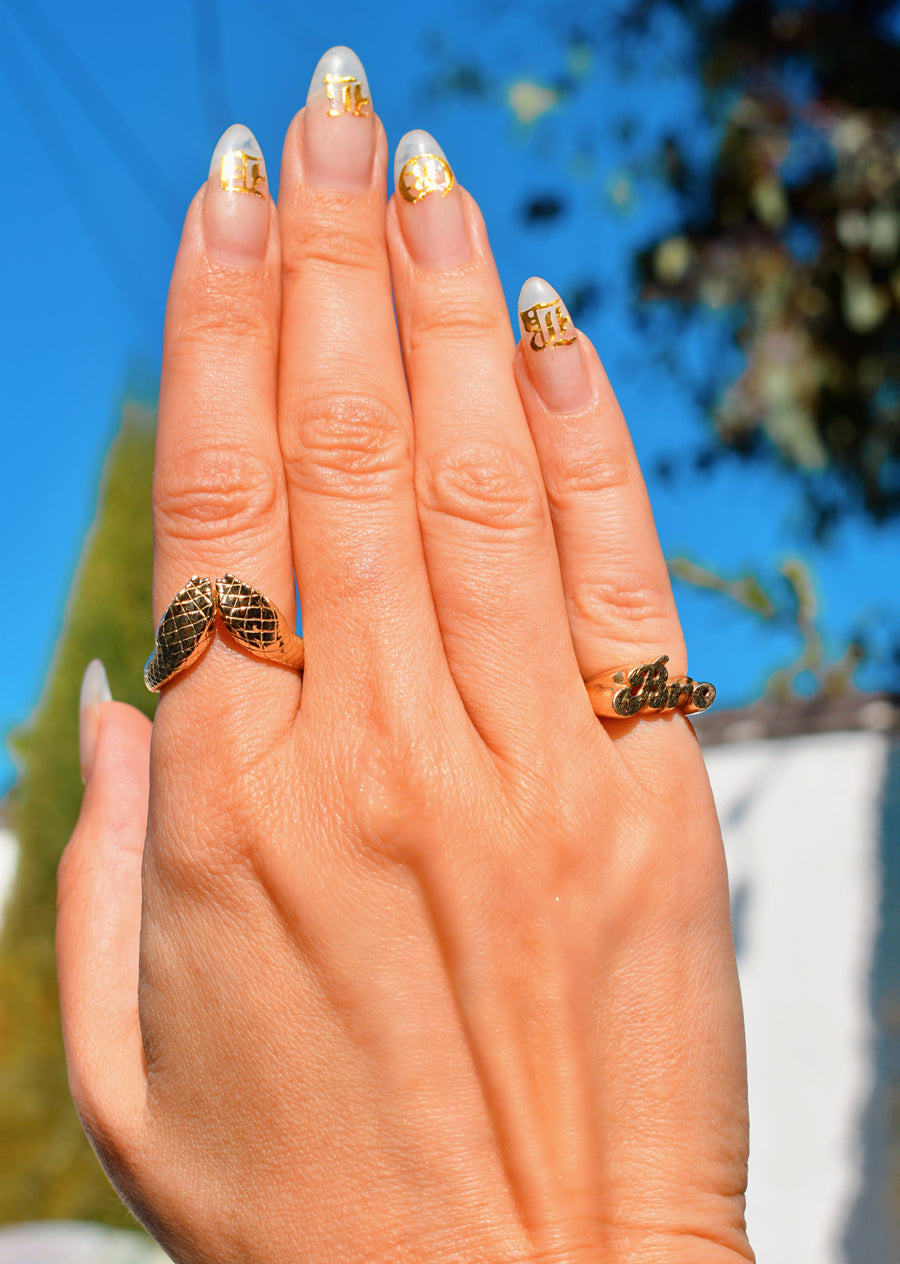 Serpentine Road (The Diamond Eyed Snake Ring)