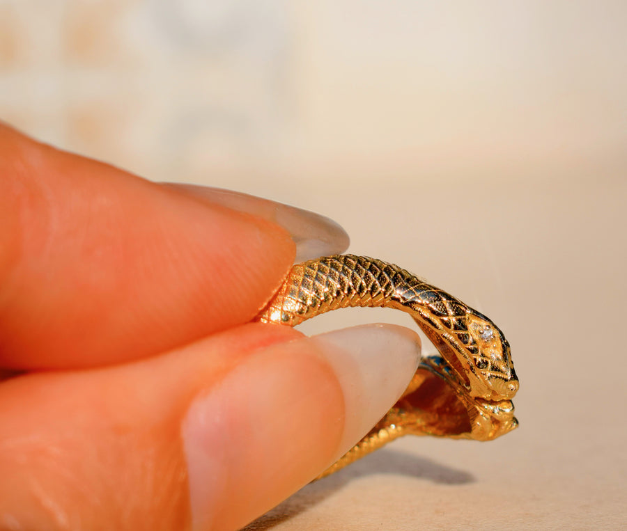 Serpentine Road (The Diamond Eyed Snake Ring)