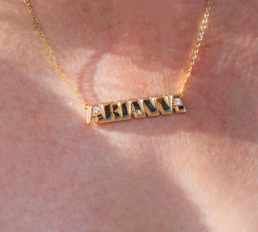 Lindblade Street (The Diamond Nameplate Necklace)
