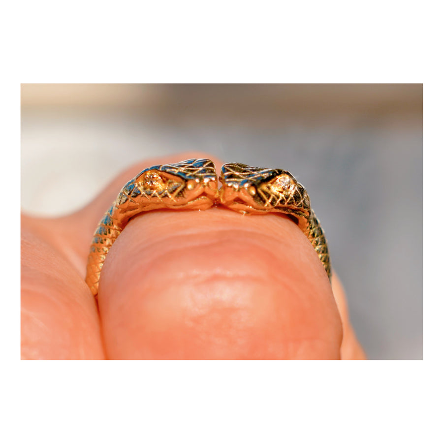 Serpentine Road (The Diamond Eyed Snake Ring)