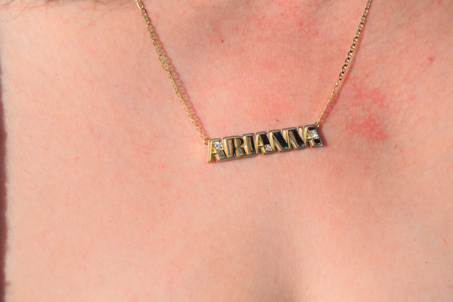 Lindblade Street (The Diamond Nameplate Necklace)