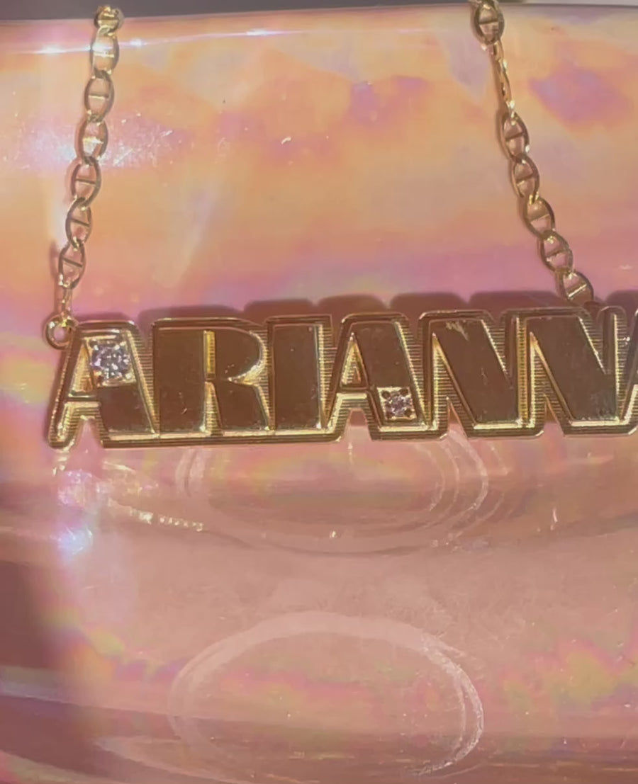 Lindblade Street (The Diamond Nameplate Necklace)