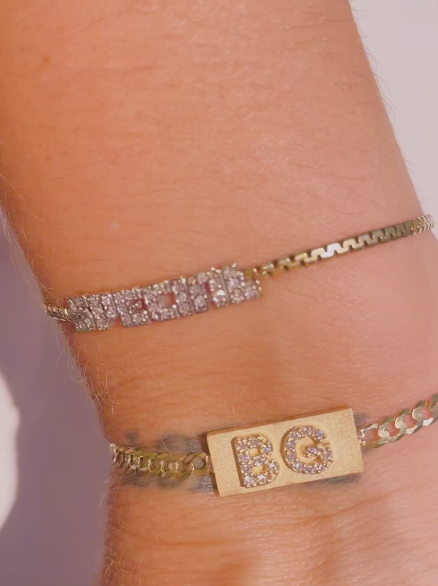 Betty Drive (The Diamond Initial Bracelet)
